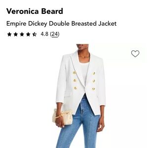 Veronica Beard Empire Dickey Double Breasted Jacket